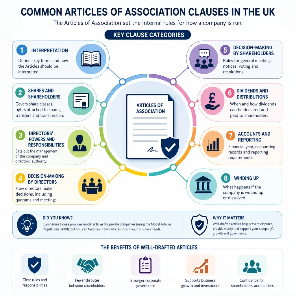 Common Articles of Association Clauses