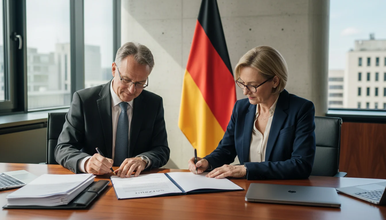 German legal document signing