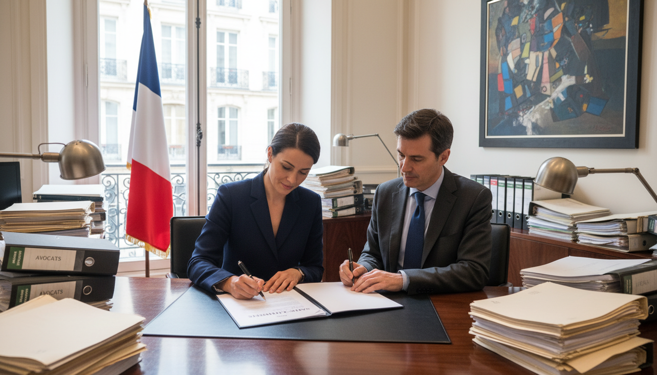 French legal document signing