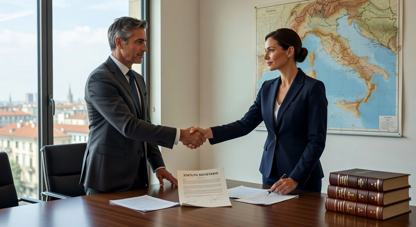 Signing corporate statute in Italy