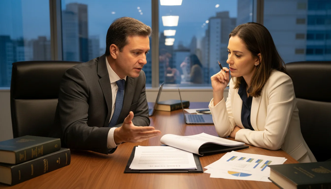 Lawyer explaining Estatuto Social