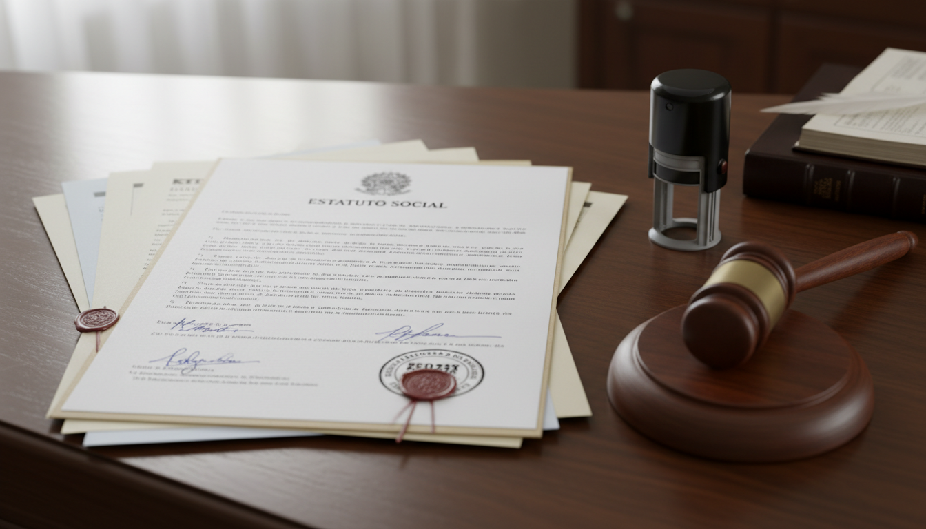 Stack of Brazilian legal papers