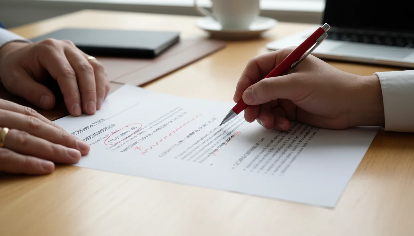 Key clauses in stock purchase contract