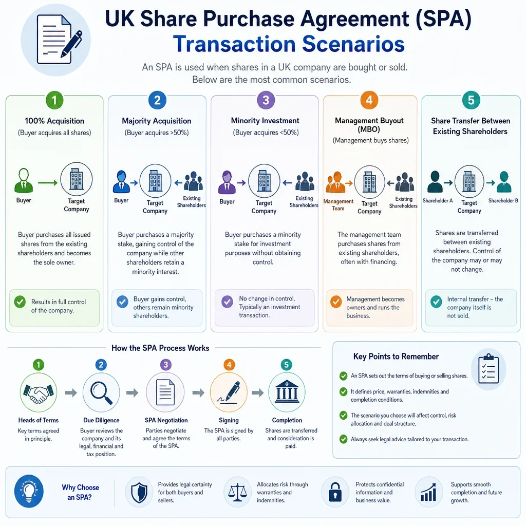 UK Share Purchase Agreement Transaction Scenarios