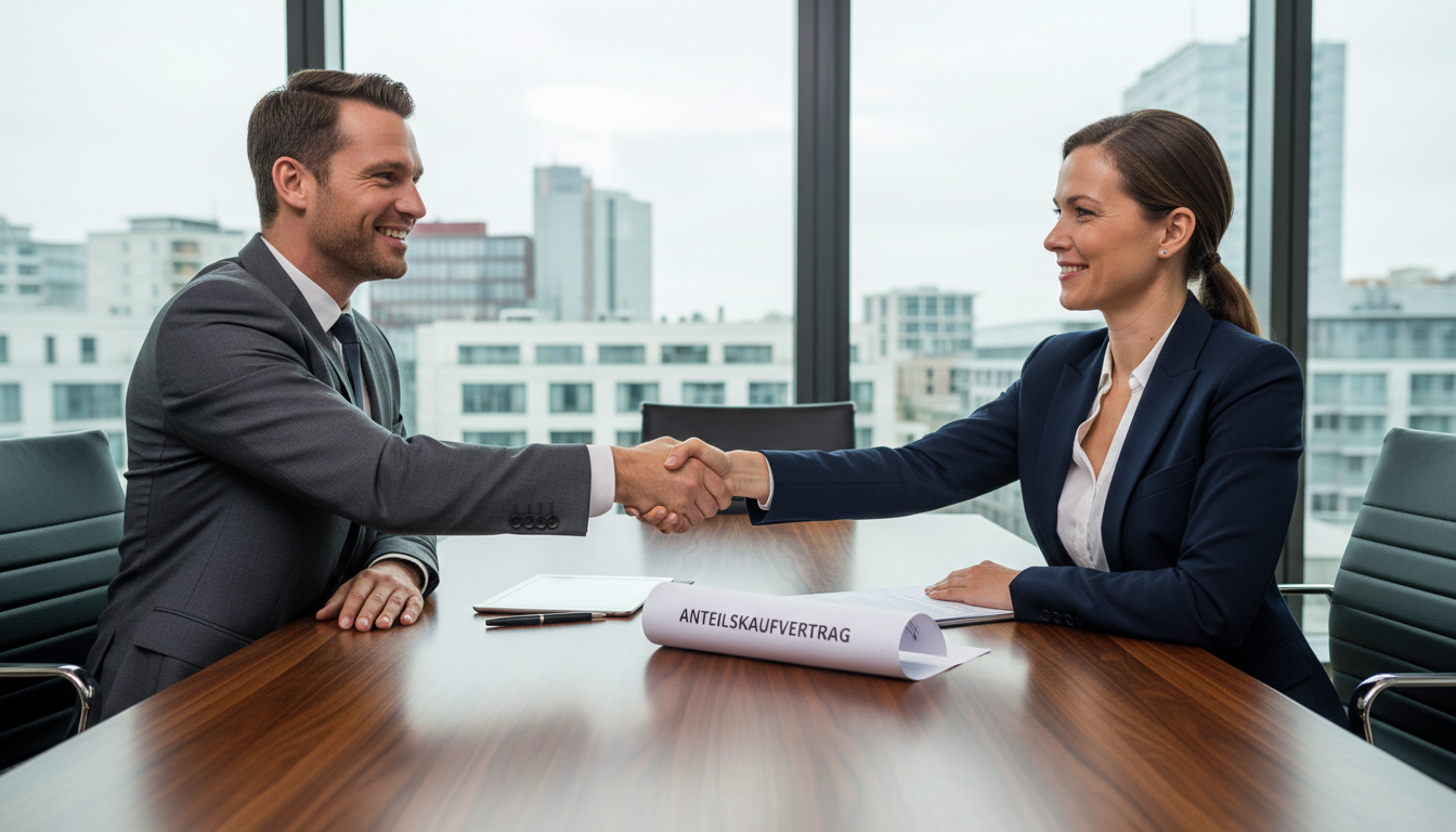 Business handshake agreement