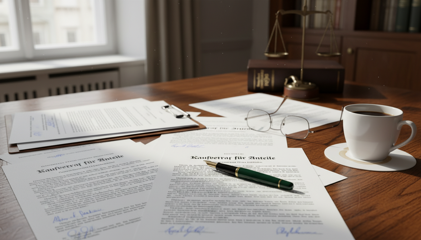 Legal documents on desk