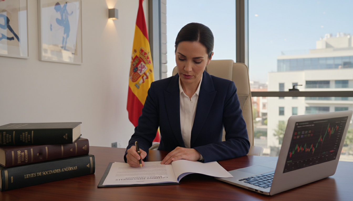 Spanish stock purchase contract document