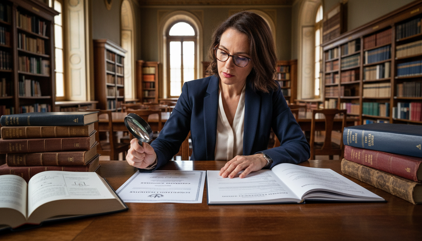 Stock certificate transfer illustration