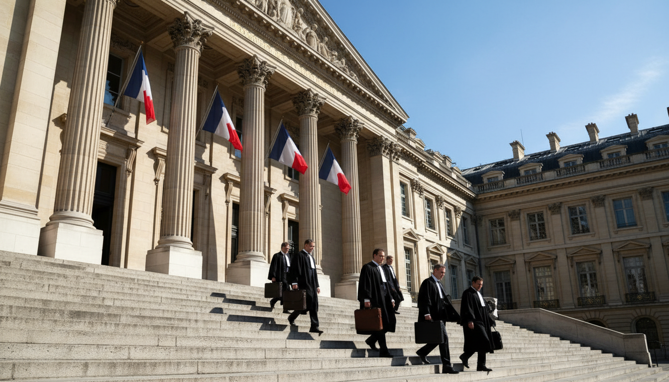 French courthouse exterior