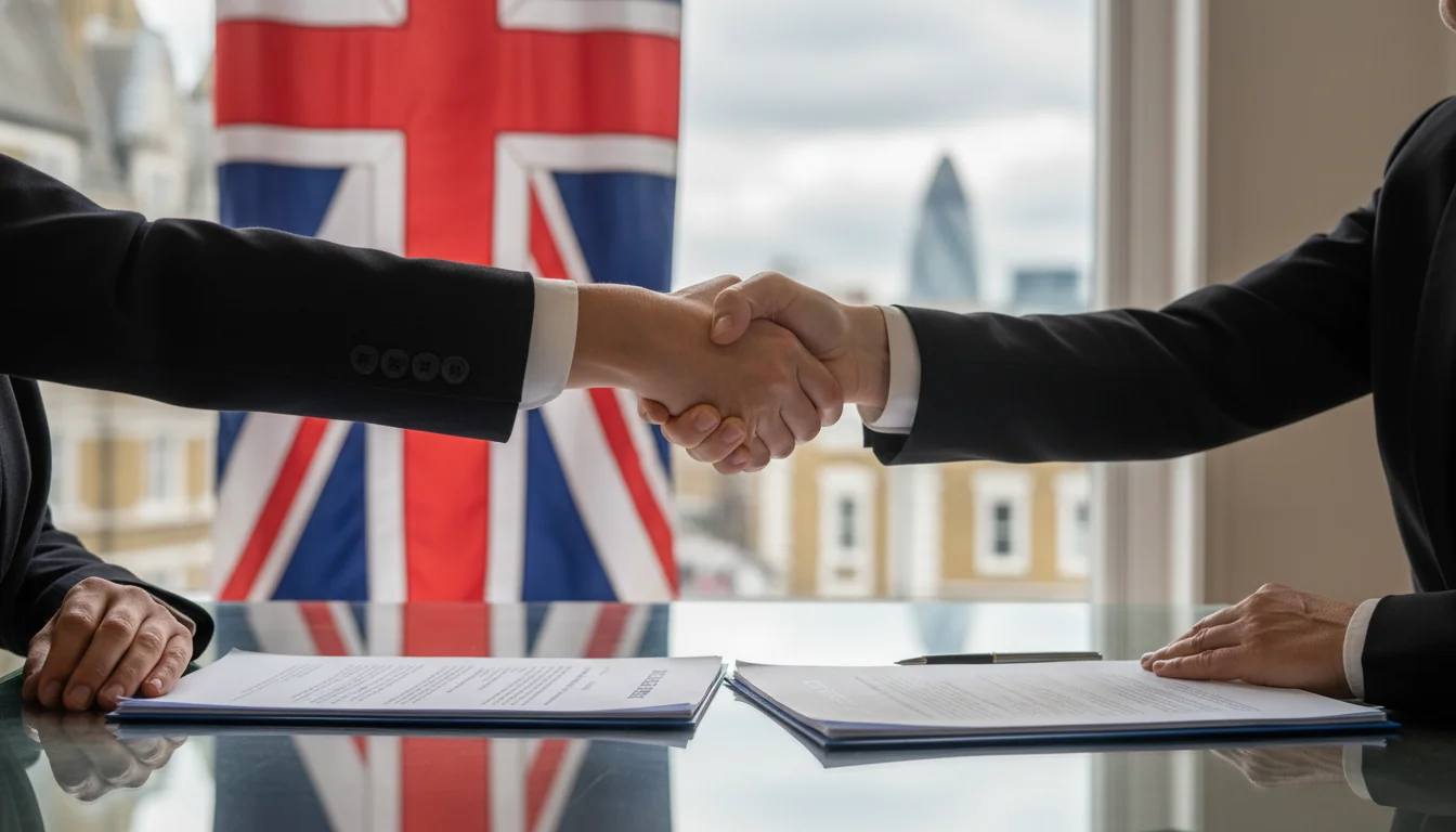 Handshake sealing founders pact