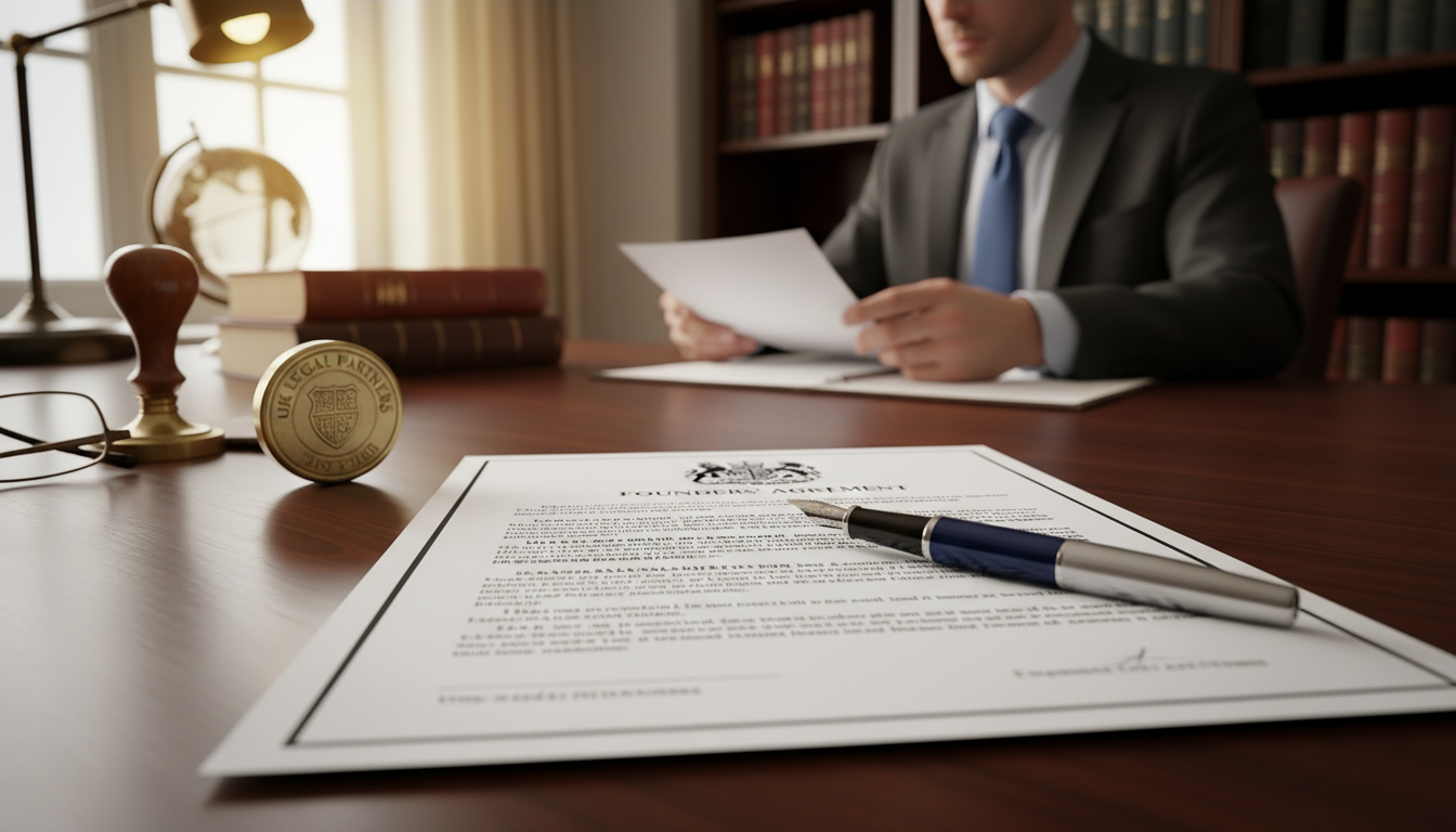 Legal documents on office desk