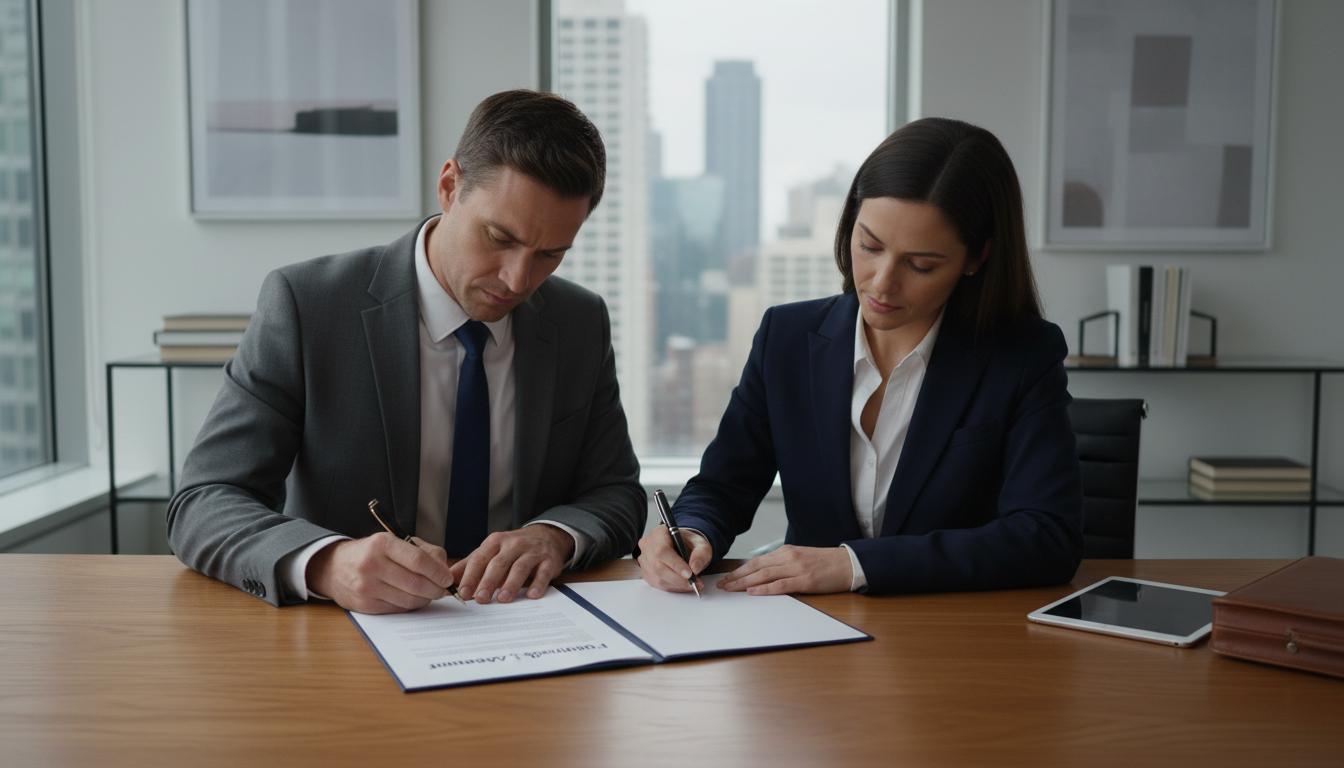 Founders signing agreement