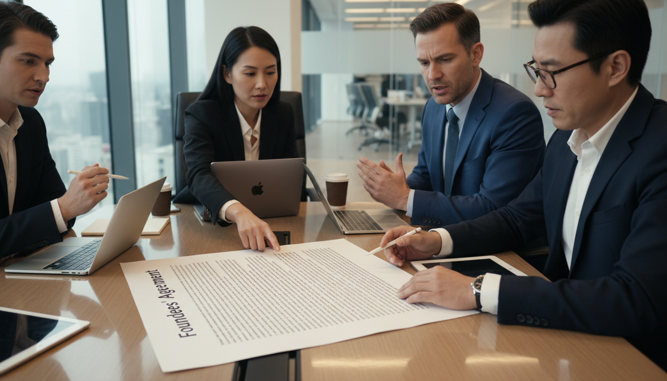 Team reviewing contract clauses