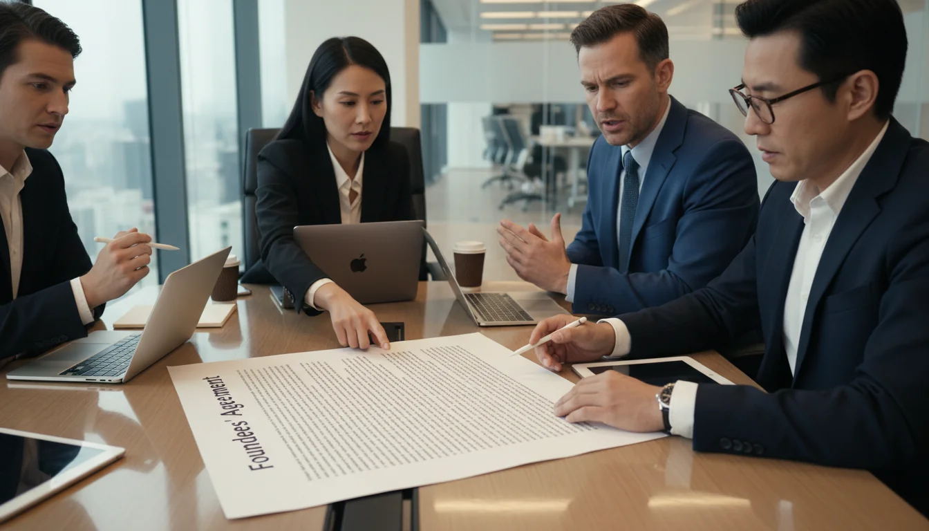 Team reviewing contract clauses