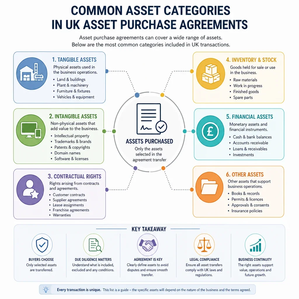 Common Asset Categories in UK Asset Purchase Agreements
