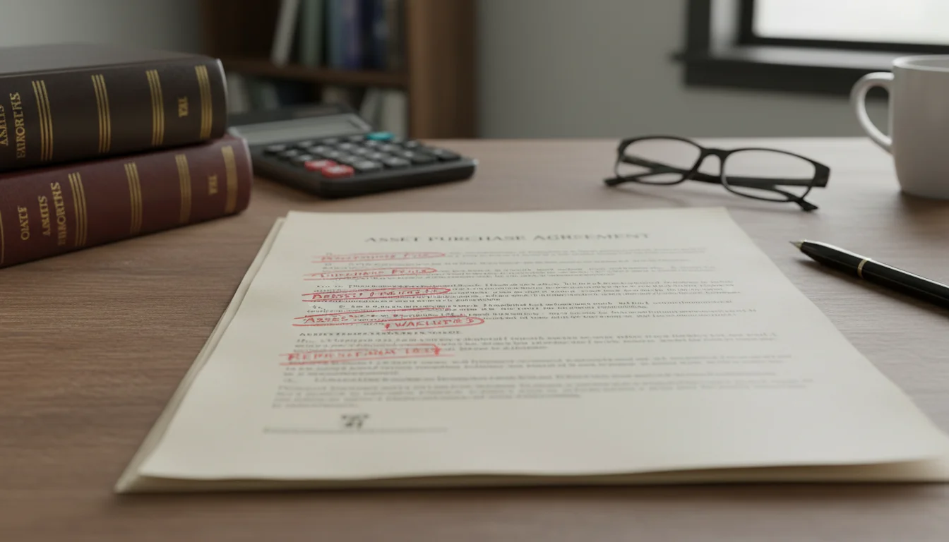 Key clauses in asset purchase contract