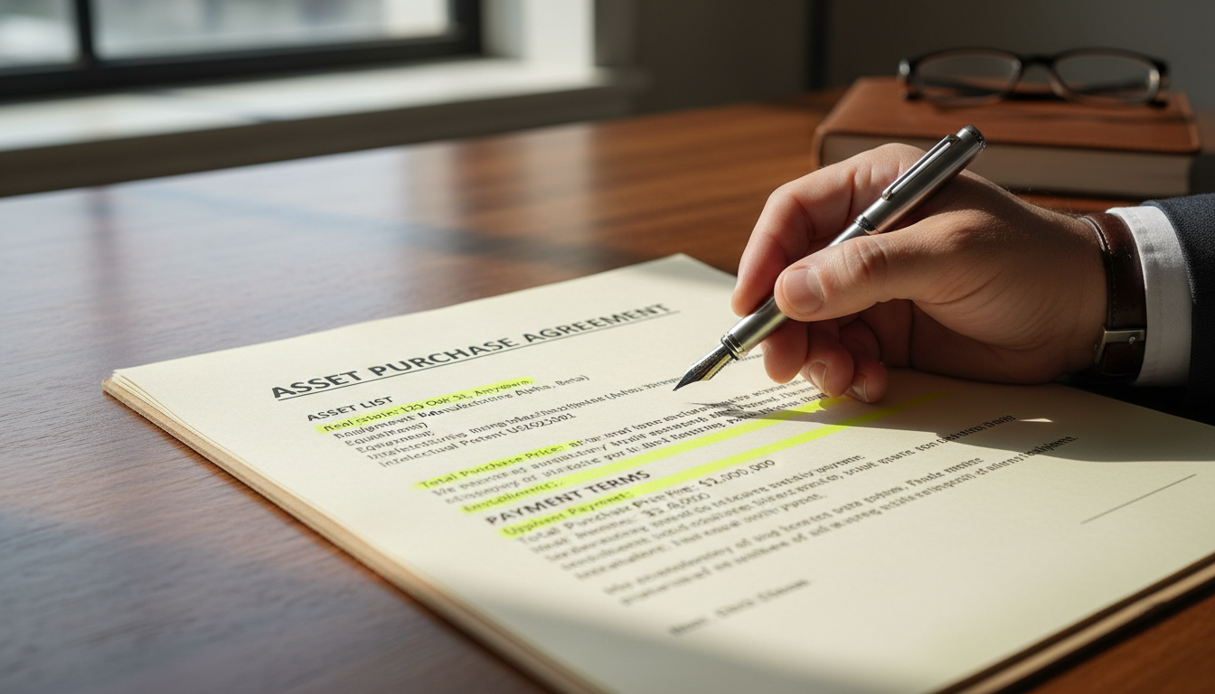 Key clauses highlighted in contract
