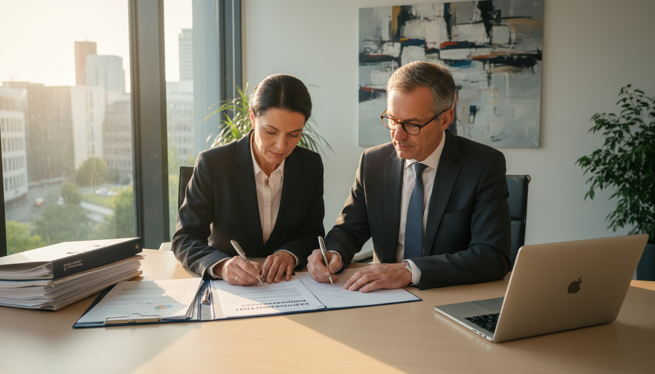 German contract signing professionals