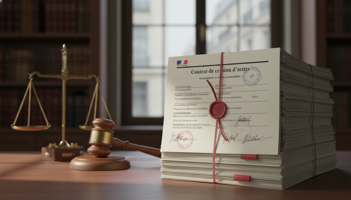 French legal documents for asset transfers