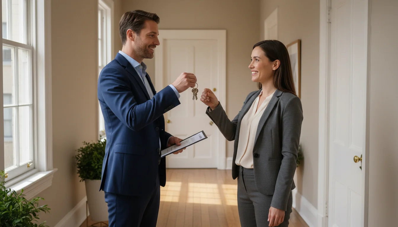 Room keys handover in lease