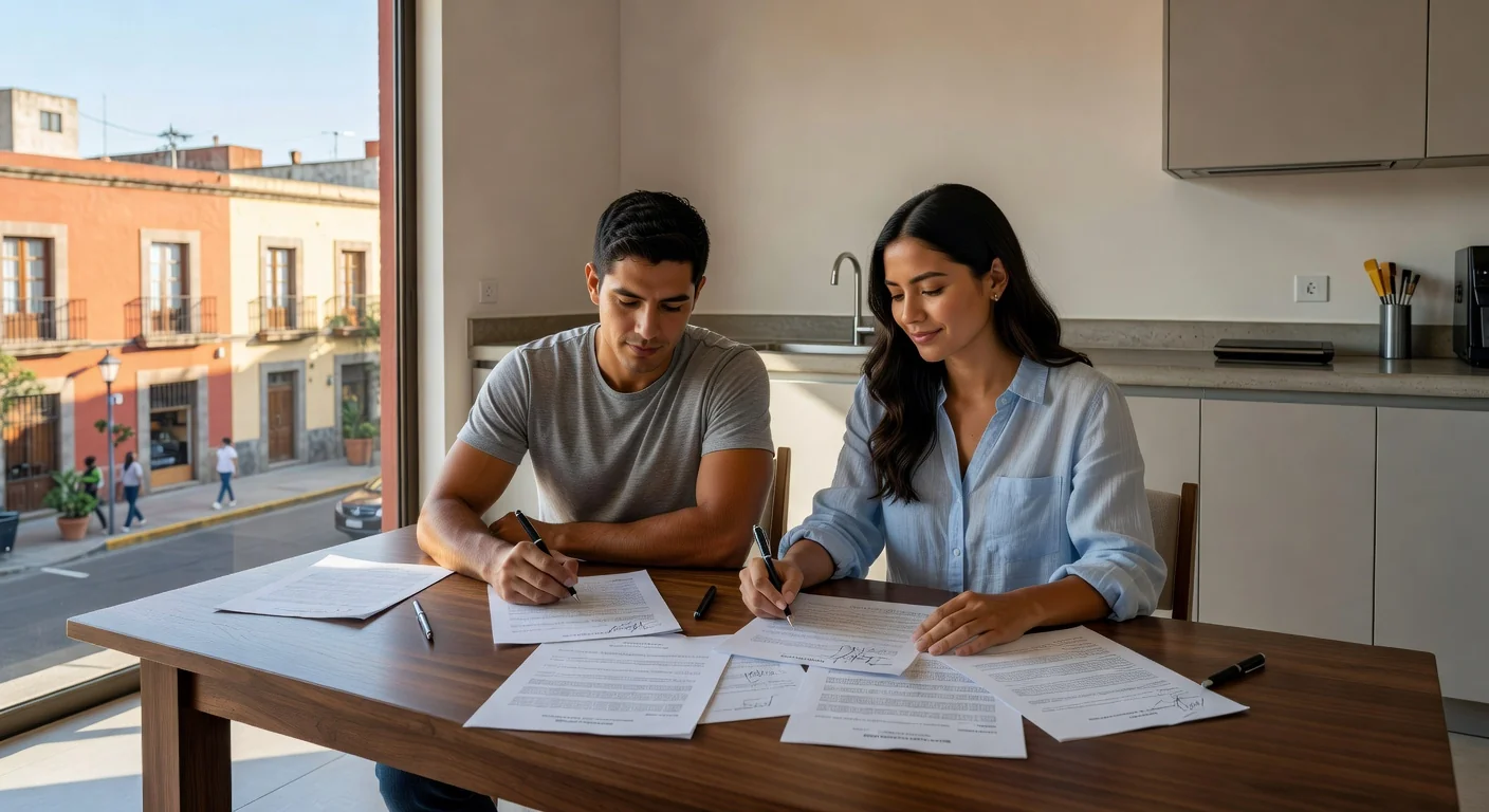 Contract signing between roommates