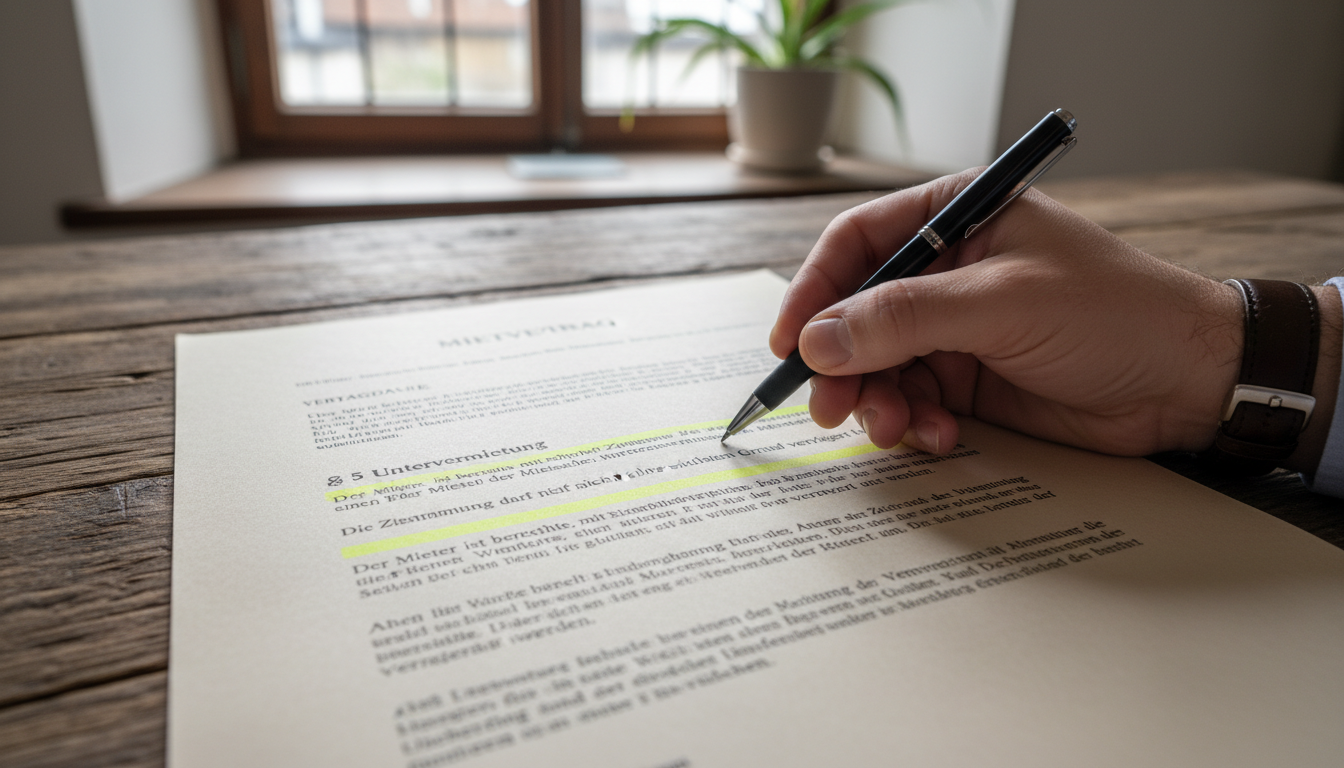Legal clauses in lease agreement