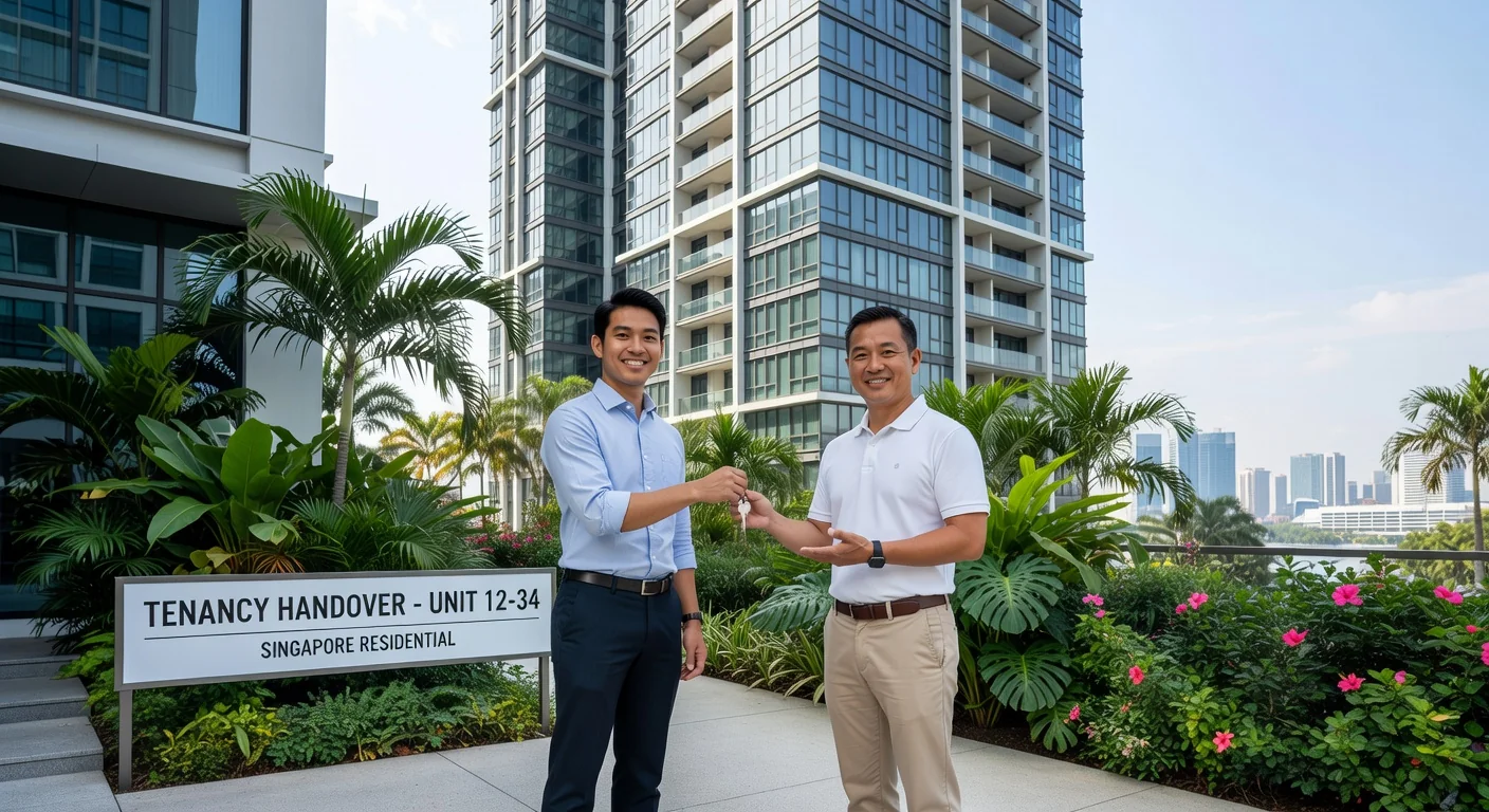 Key handover in Singapore apartment