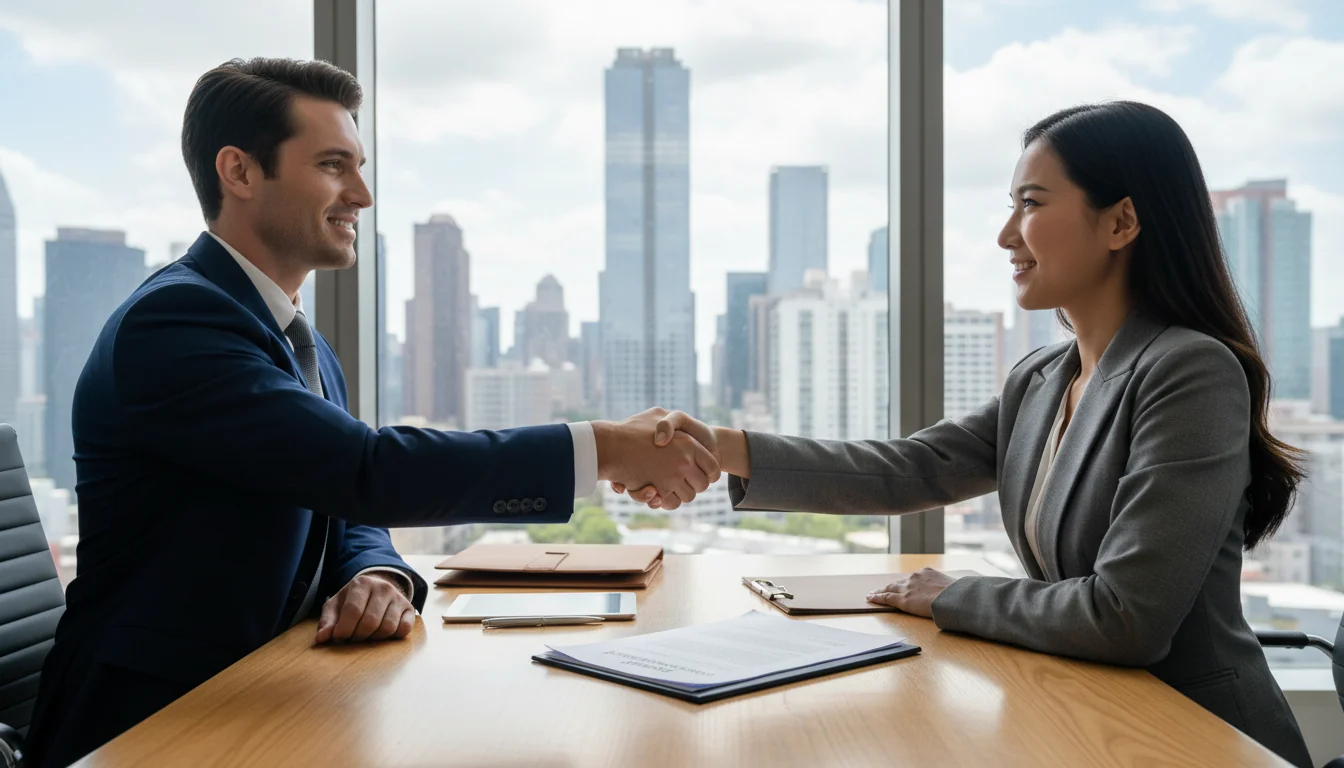 Handshake sealing business asset deal