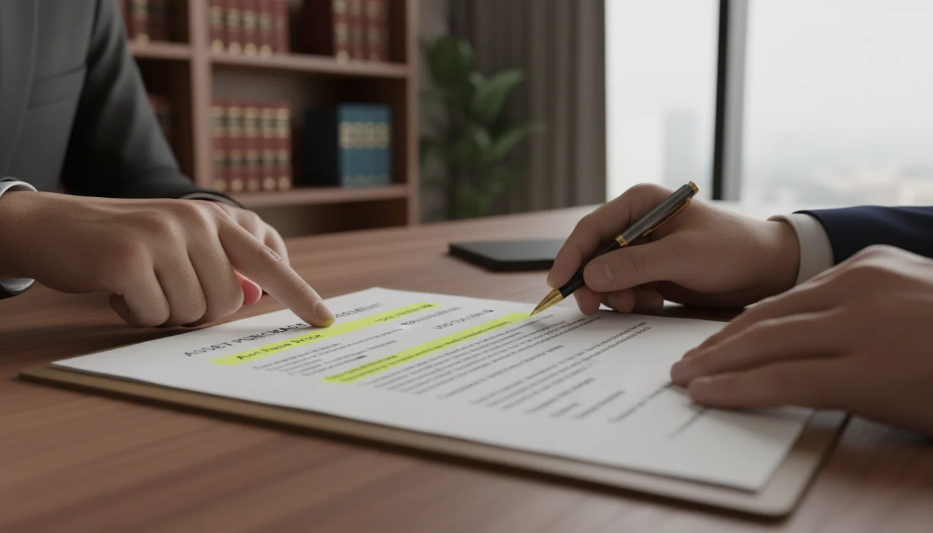 Key clauses highlighted in contract