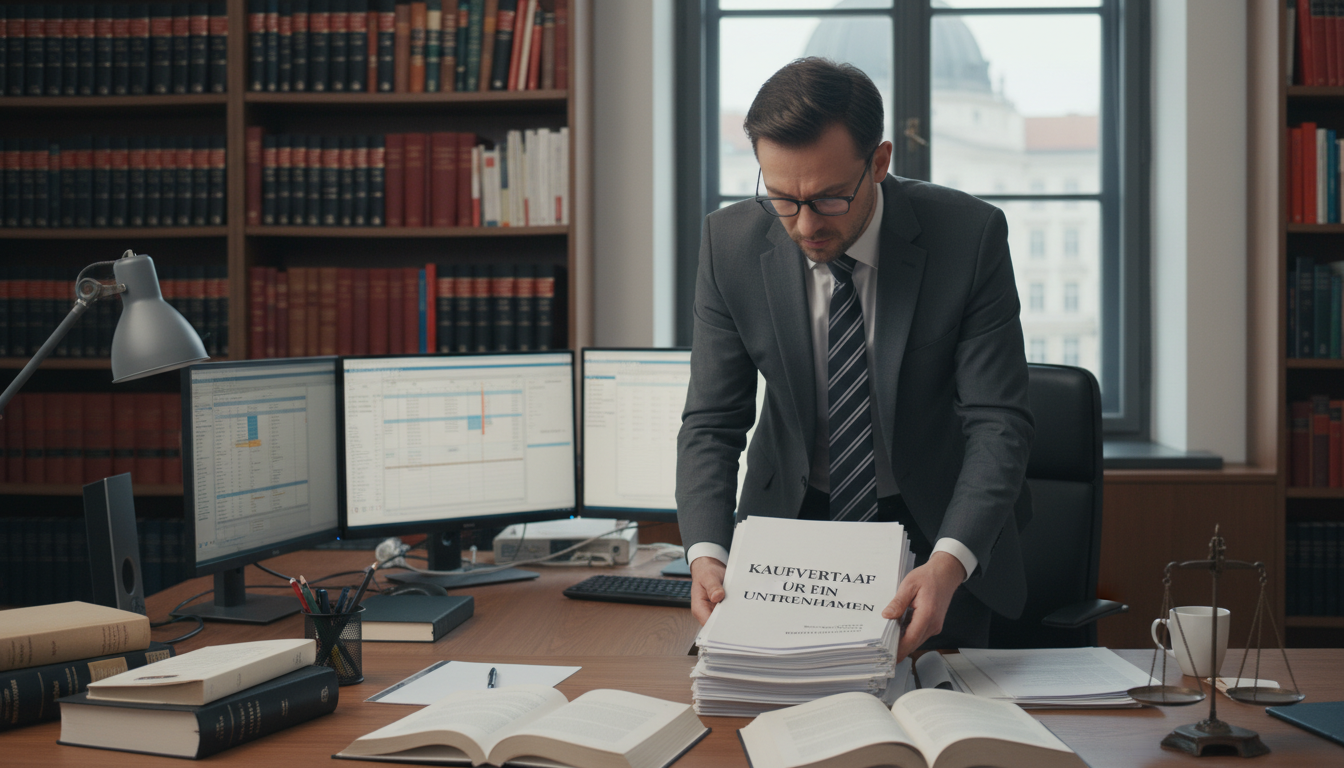 Legal review of company purchase agreement.