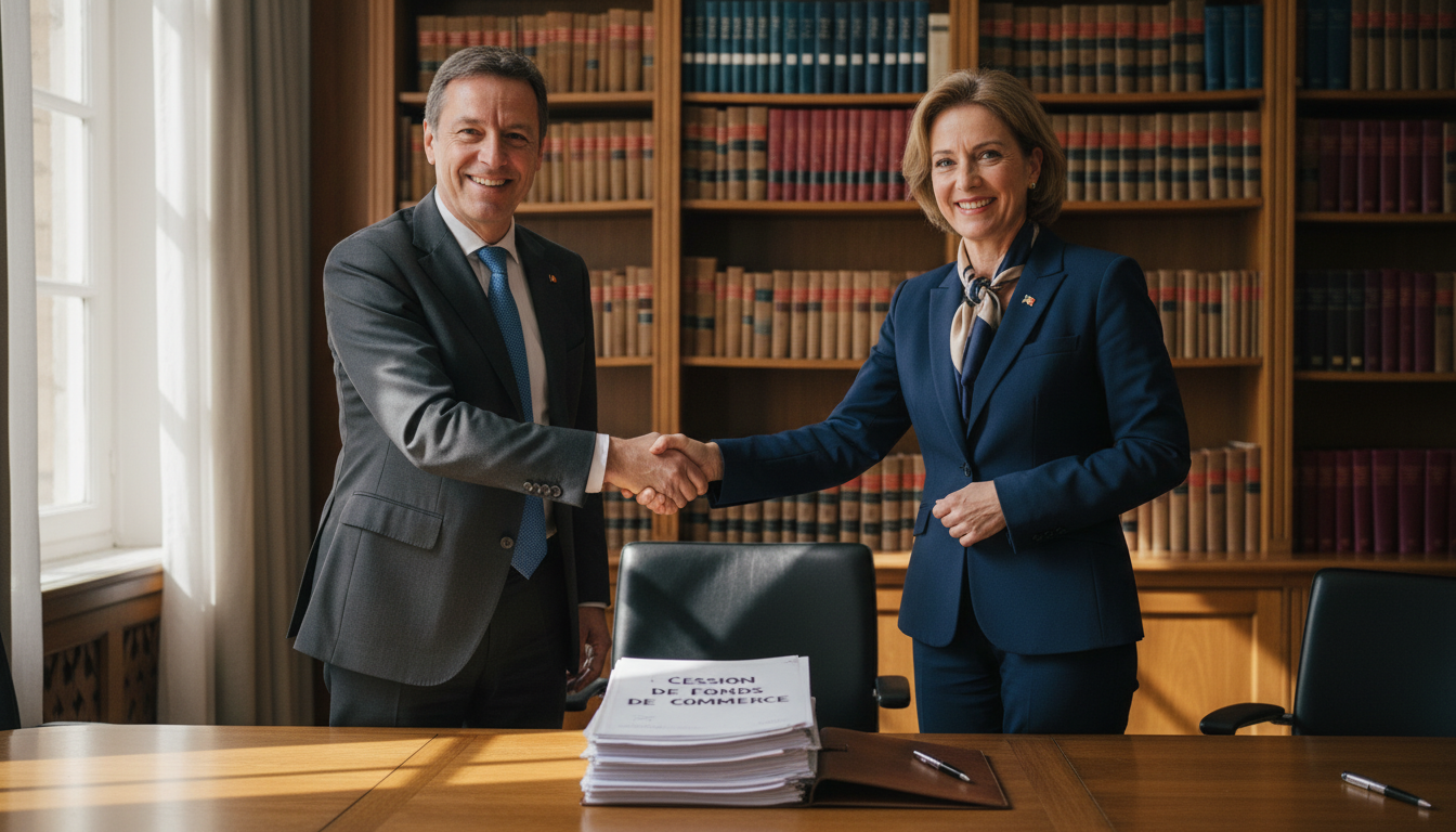 Signing business transfer agreement in Belgium