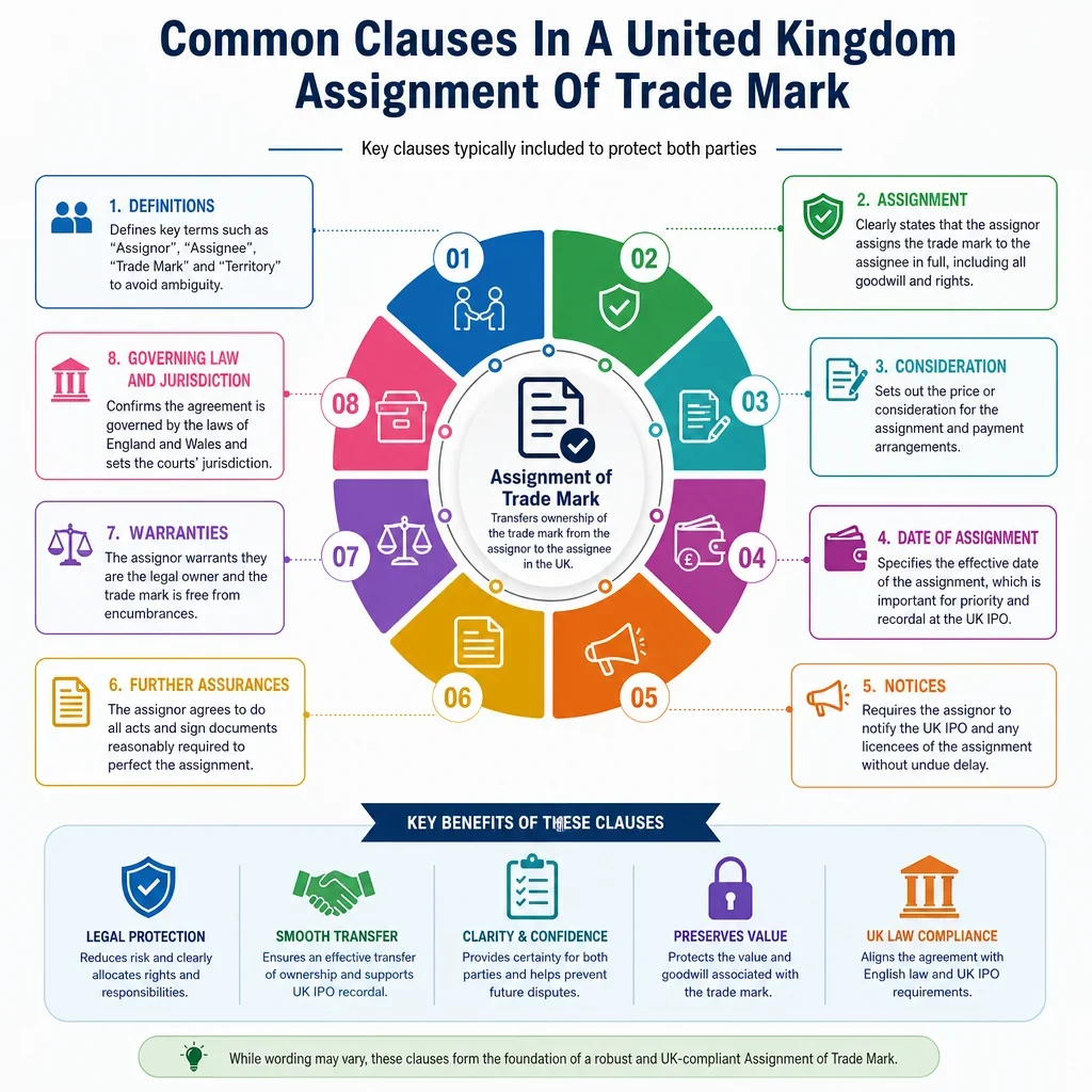 Common Clauses in an Assignment of Trade Mark