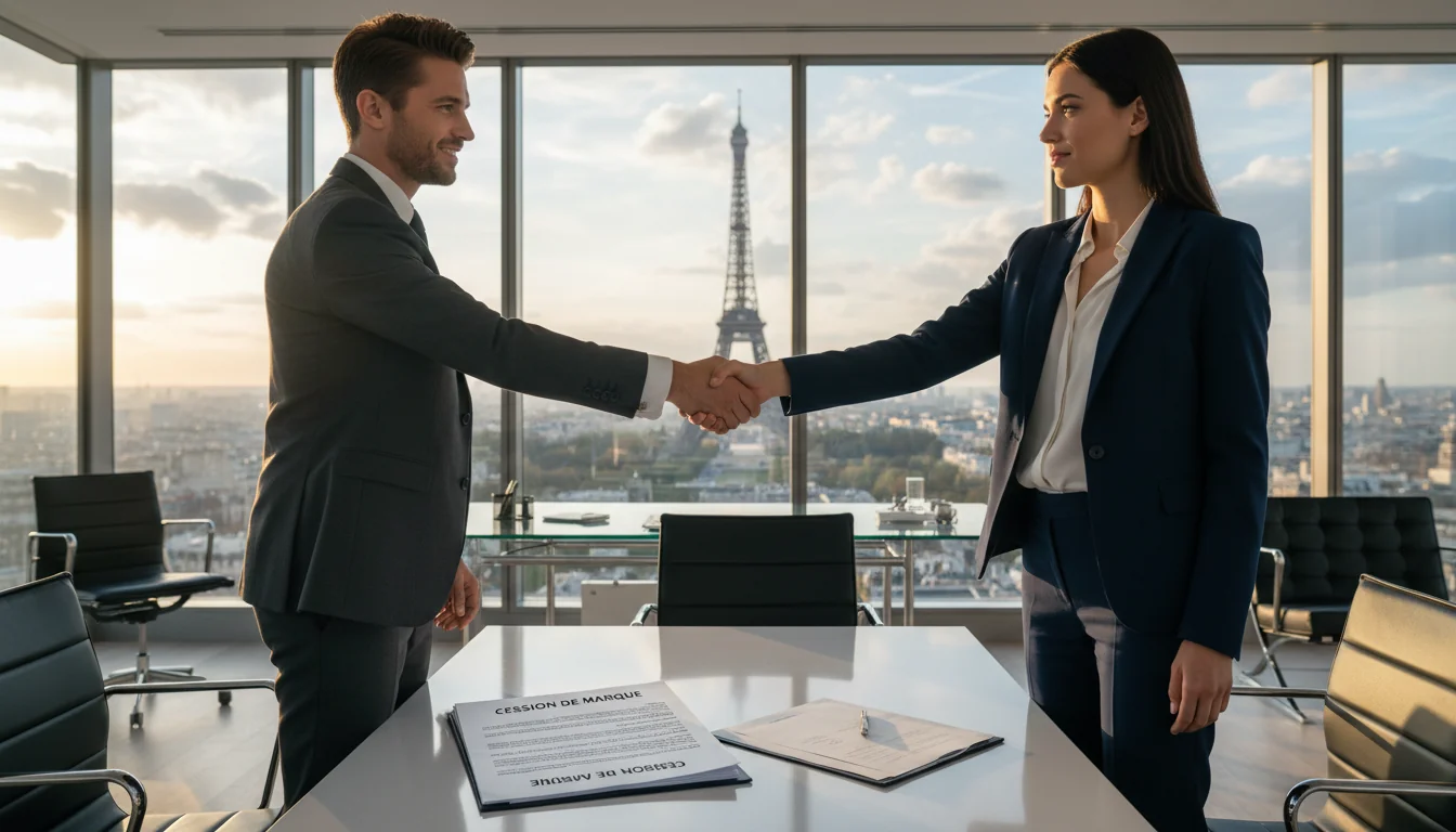 French trademark transfer signing