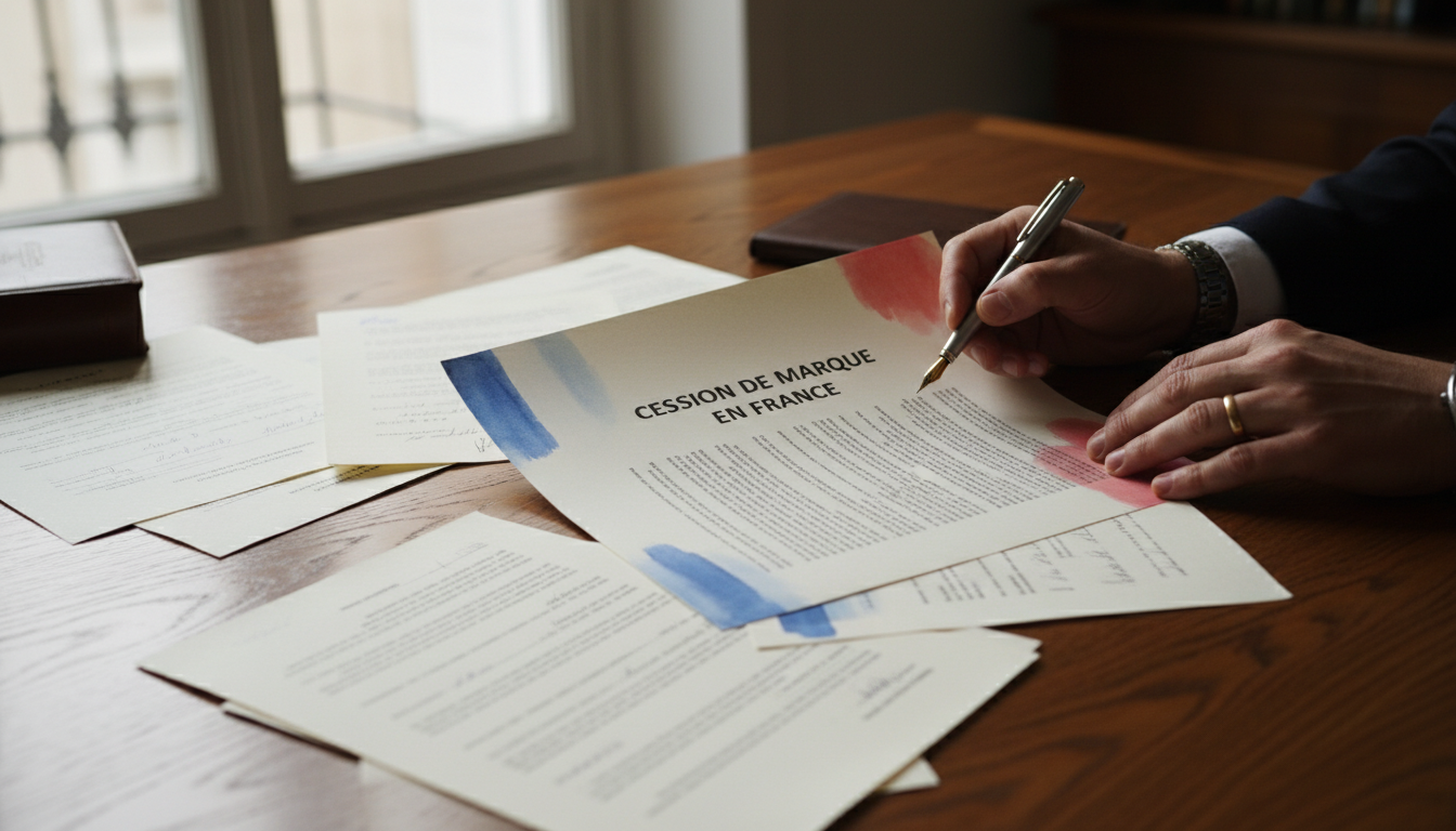 Legal documents for brand cession