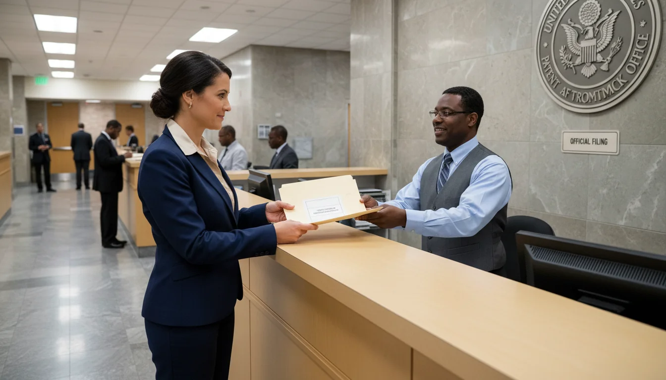 Submitting form to USPTO office