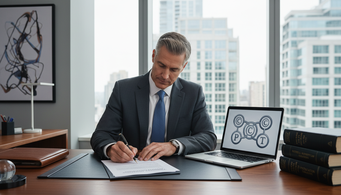 Professional signing trademark assignment contract