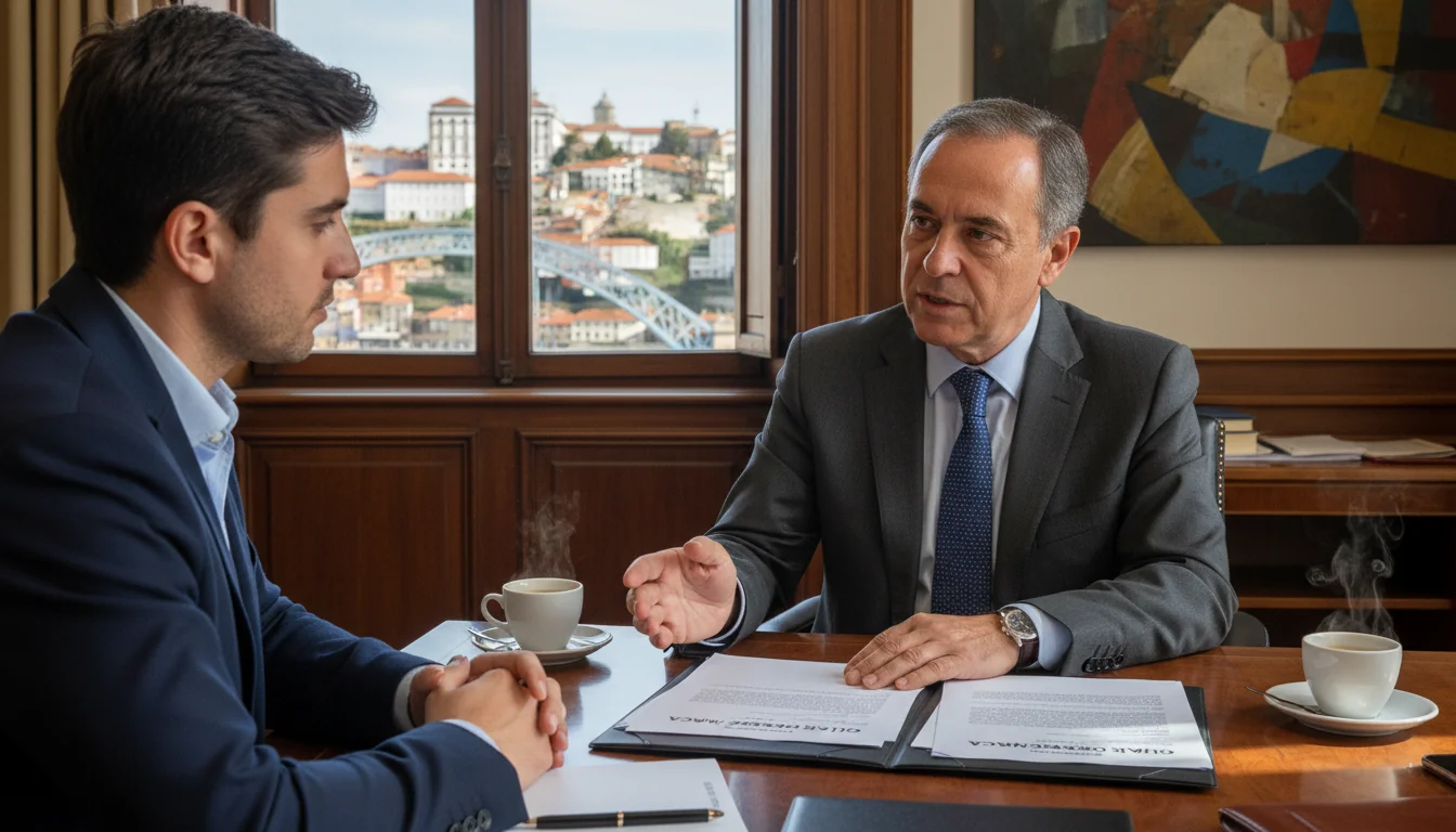 Lawyer explaining brand transfer legalities