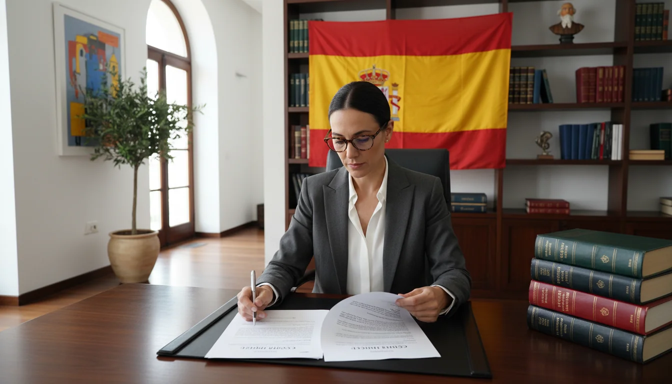 Spanish copyright license agreement document