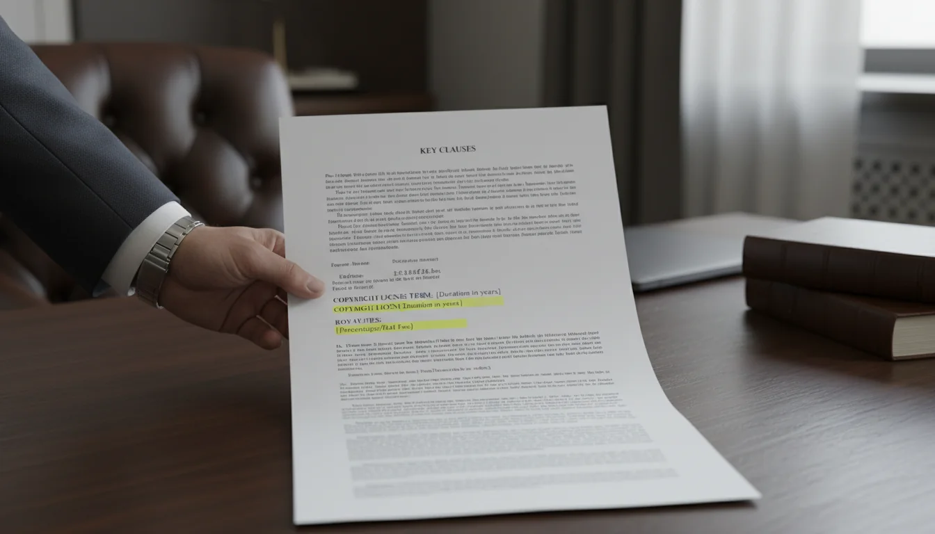 Key clauses highlighted in agreement