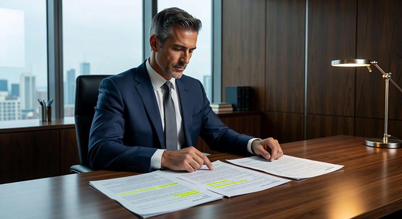 Contract with highlighted copyright clauses