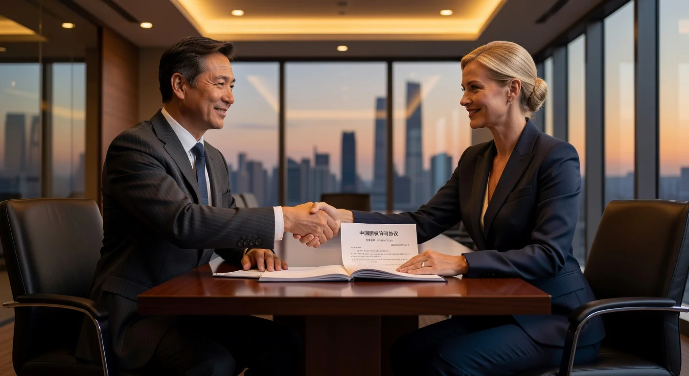 Signing Chinese copyright license