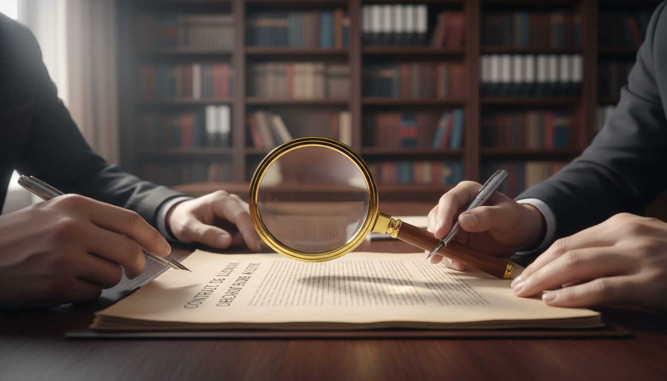 Copyright license document close-up