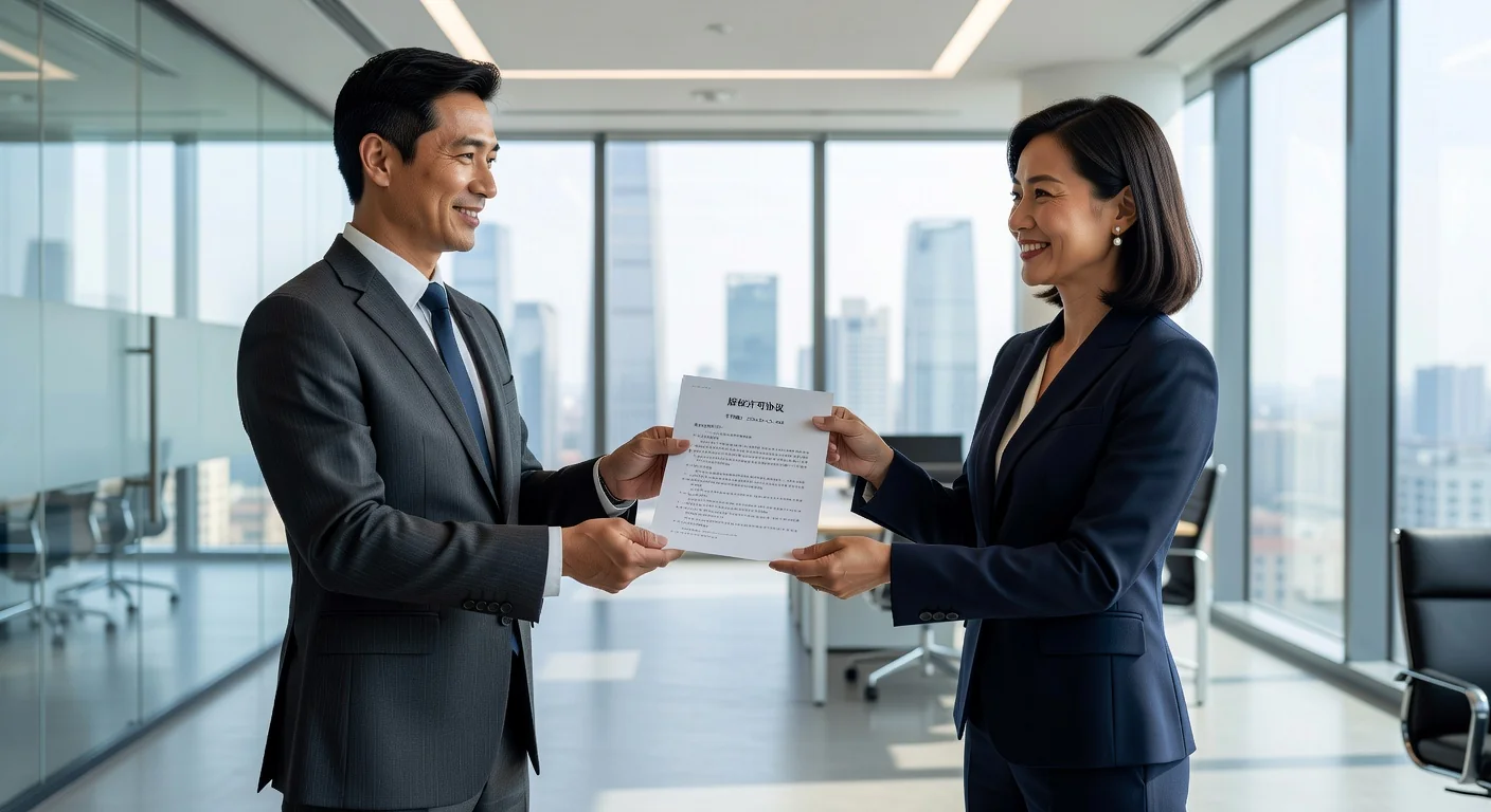 Chinese copyright contract signing