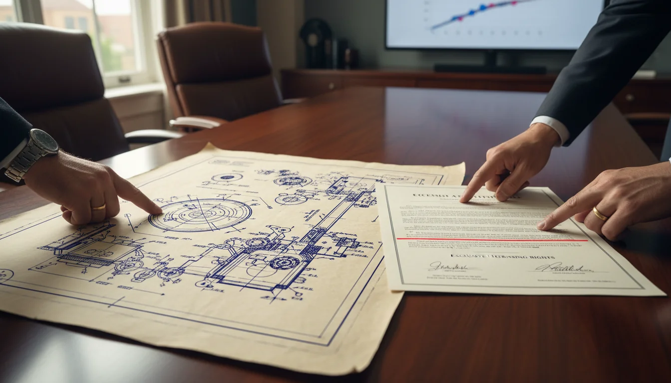 Patent blueprint and legal agreement