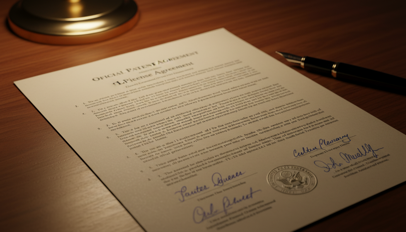 US patent document with legal clauses