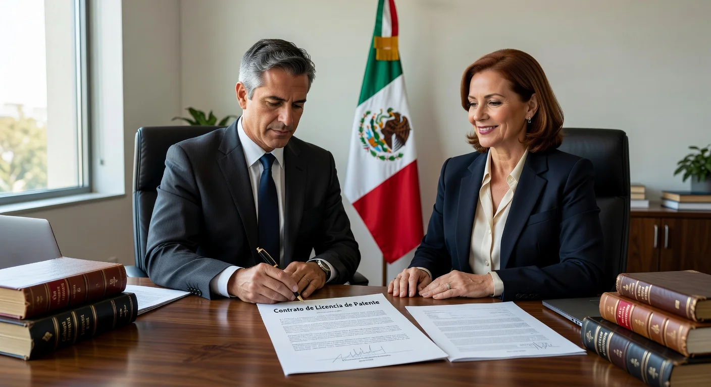 Mexican patent license contract signing