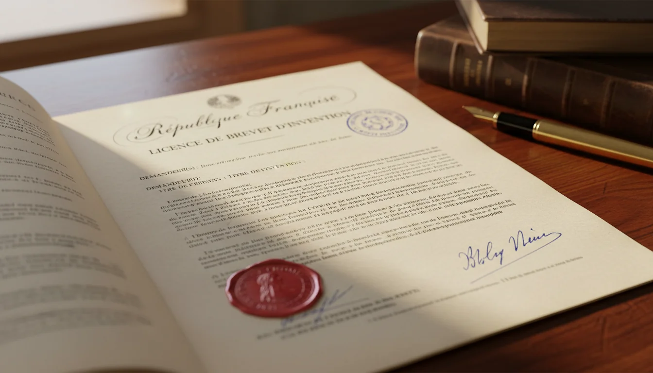 French legal document close-up