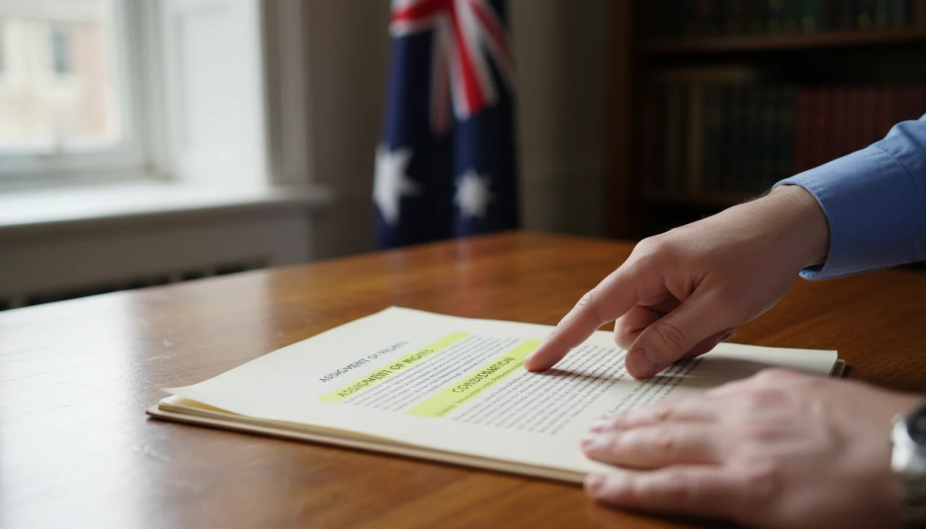 Key clauses highlighted in legal document