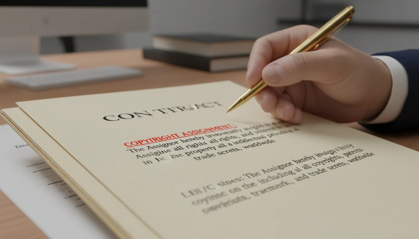 Copyright clause highlighted