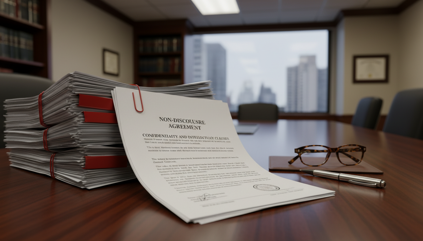 Legal documents stack